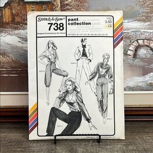 Vintage Stretch and Sew Pant Patterns 738 1982